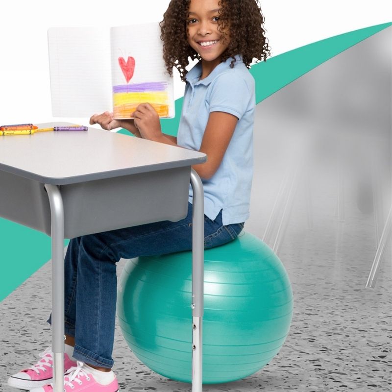 Ballon de posture - Jeux d'équilibre et assise dynamique pour enfants - Jilu classe inclusive