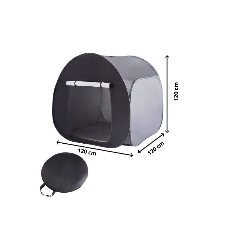 Tente pop-up sensorielle noire 120cm - Snoezelen Autisme TSA - Jilu