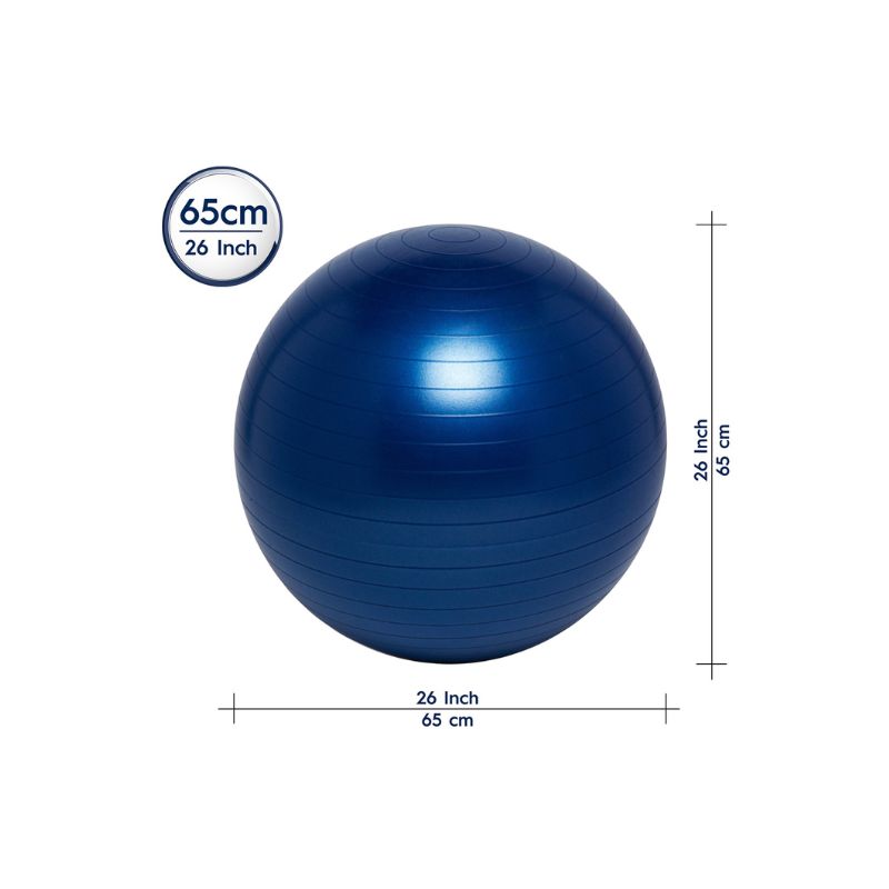 Ballon d'assise dynamique Swiss ball 65cm - Classe Flexible - Jilu