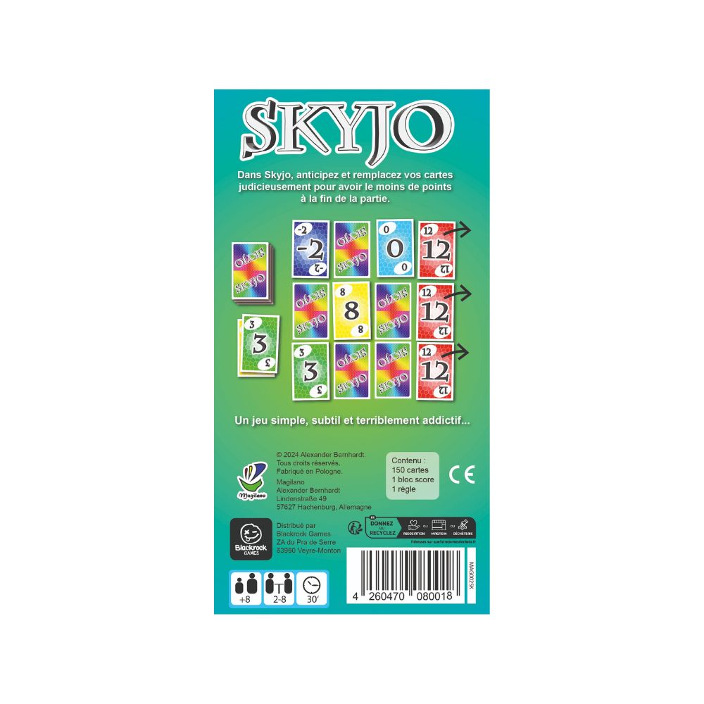 SKYJO - Jeux cognitif intergénérationnel