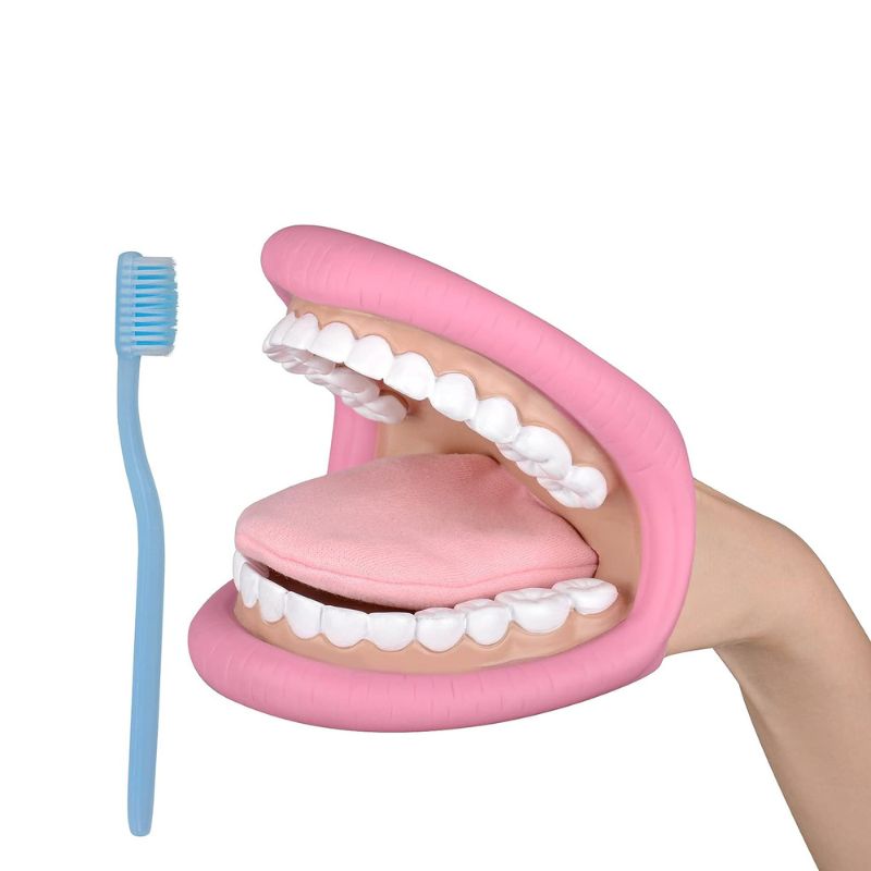 Bouche avec langue géante - Mastication Orthophonie Dentiste - Jilu 