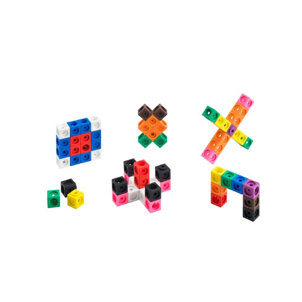 100 Cubes MathLink® - Idéal pour compter, regrouper, associer - Jilu