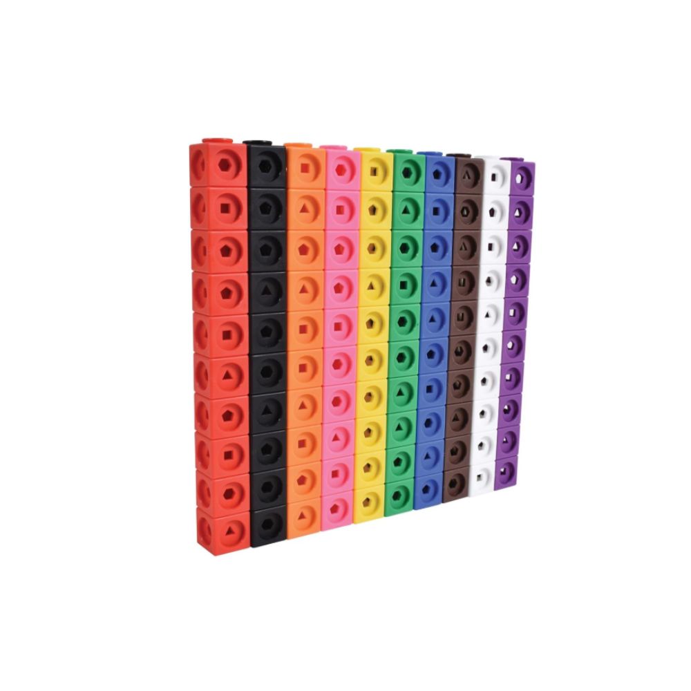 100 Cubes MathLink® - Idéal pour compter, regrouper, associer - Jilu