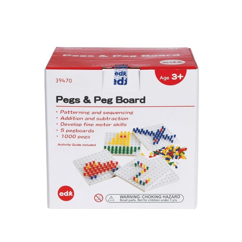 1 000 pegs avec 5 planches - Geo board Edx Education - Jilu