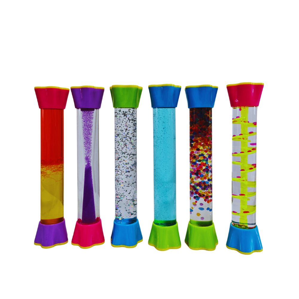 Sablier lesté Confettis - Jouets sensoriels enfants TSA Autisme