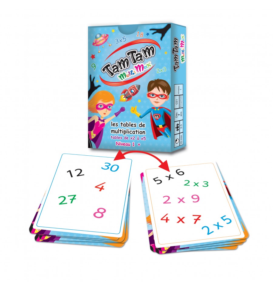 Tam Tam Tables de multiplication niveau 1 - Calcul Mental - Jilu