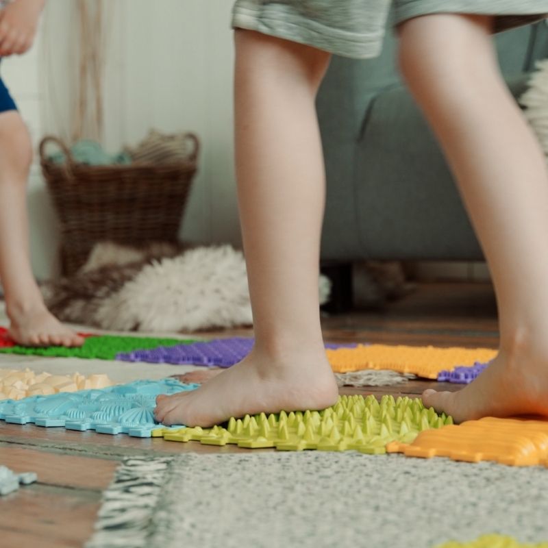 Carreaux sensoriels pour enfants  tapis sensoriel autistes tapis