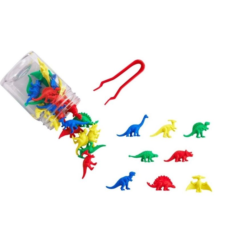 Un kit de 32 dinosaures pour compter, trier, créer en école maternelle