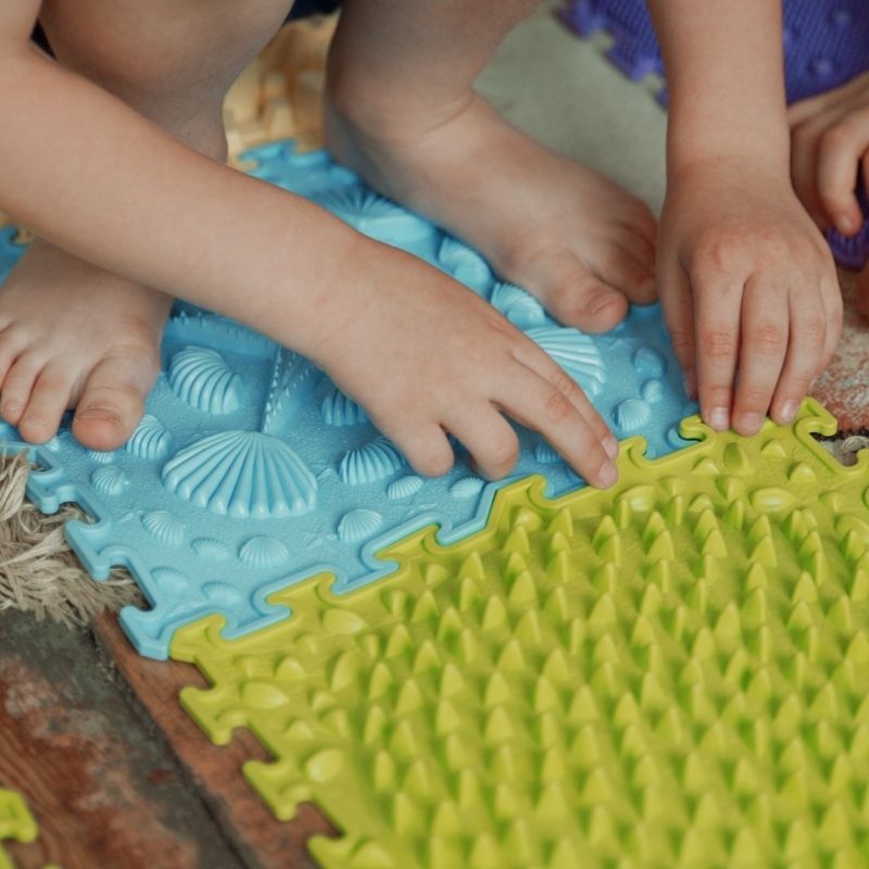 Carreaux sensoriels pour enfants  tapis sensoriel autistes tapis