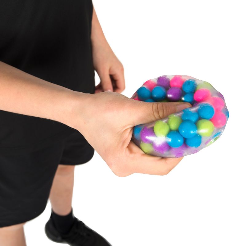 Balle anti-stress balle anti-stress avec de petites billes à l'intérieur  ballon d'exercice sensoriel portable pour anxiété au[A464] - Cdiscount Jeux  - Jouets