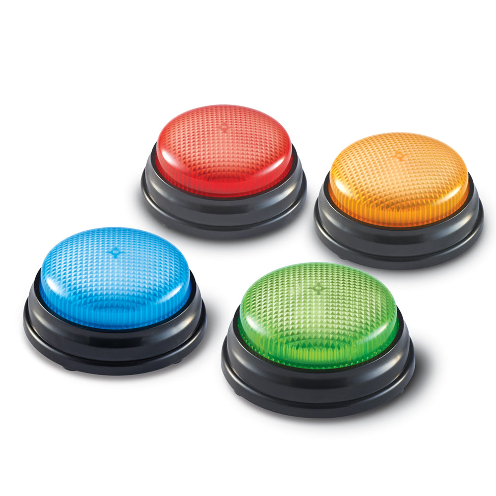 Buzzers Lumineux et Sonores - Lot de 4 Buzzers - Learning Ressources - JIlu