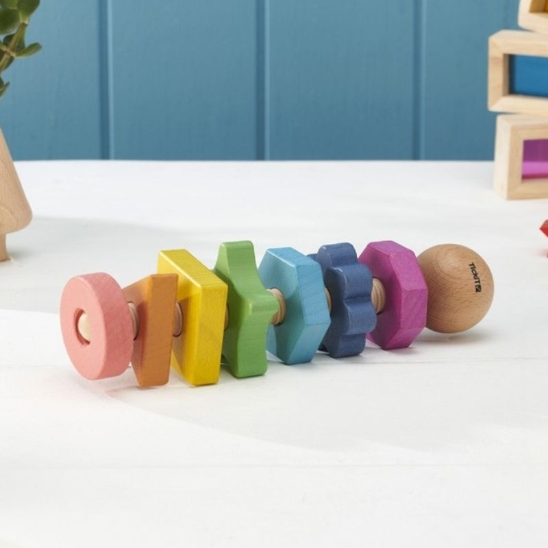 Boulon en bois Montessori TickiT® - Jouets sensoriels pour enfants