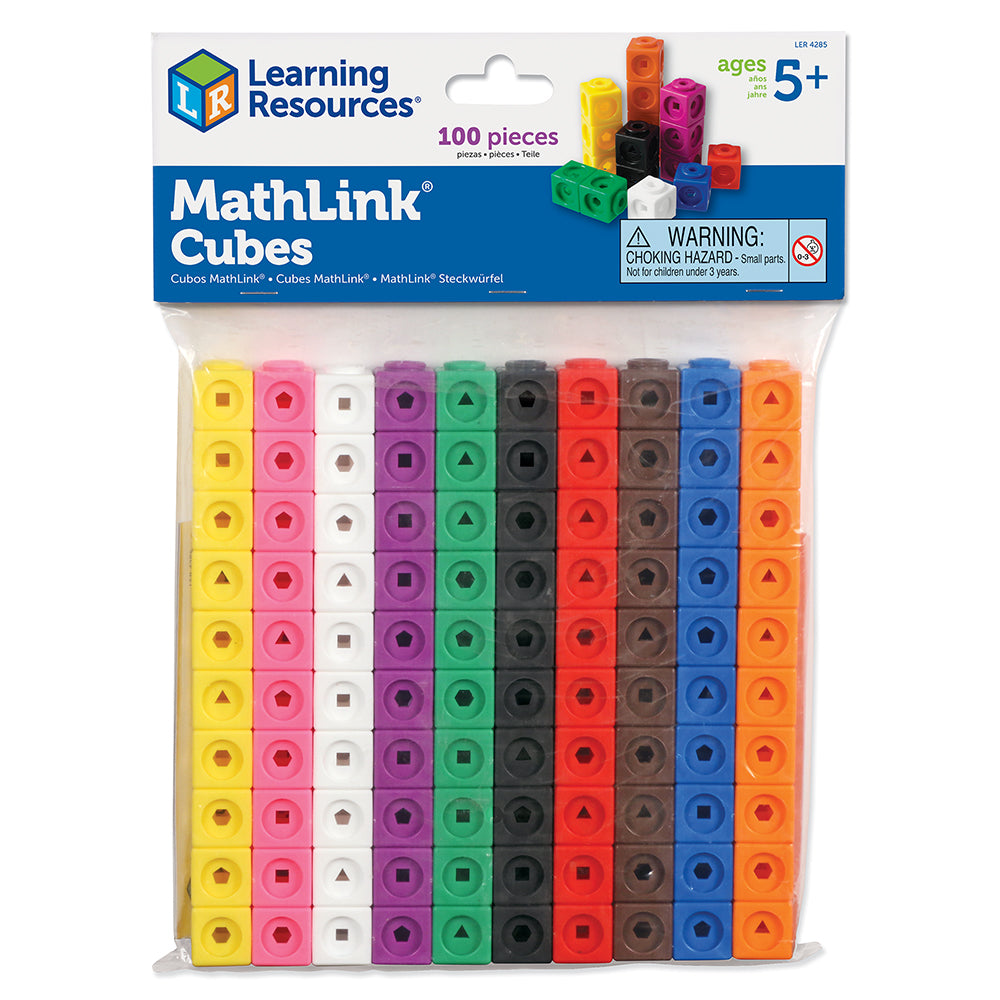100 Cubes MathLink® - Idéal pour compter, regrouper, associer - Jilu