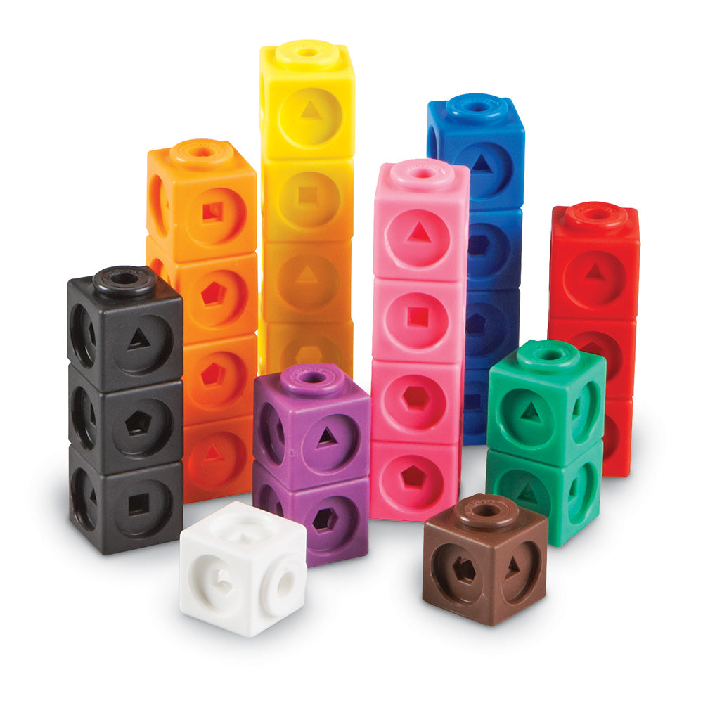 100 Cubes MathLink® - Idéal pour compter, regrouper, associer - Jilu