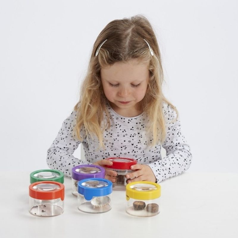 Pots sensoriels avec grossissement TICKIT® - Jeux et jouets sensoriels