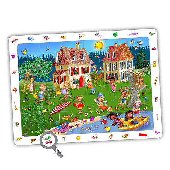 4 puzzles d'observation Les 4 saisons Jeu de langage Orthophonie Mémo - Akros - Jilu