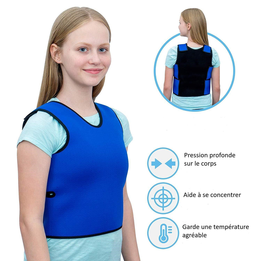 Jilu - Gilet lesté de pression profonde - autisme - TSA - TDAH - apaisant