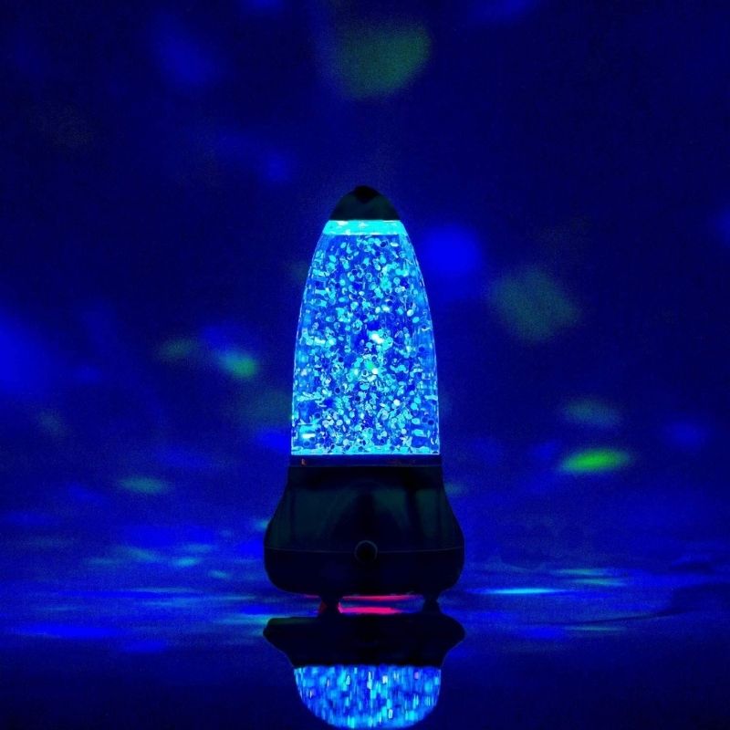 Lampe paillettes volcan