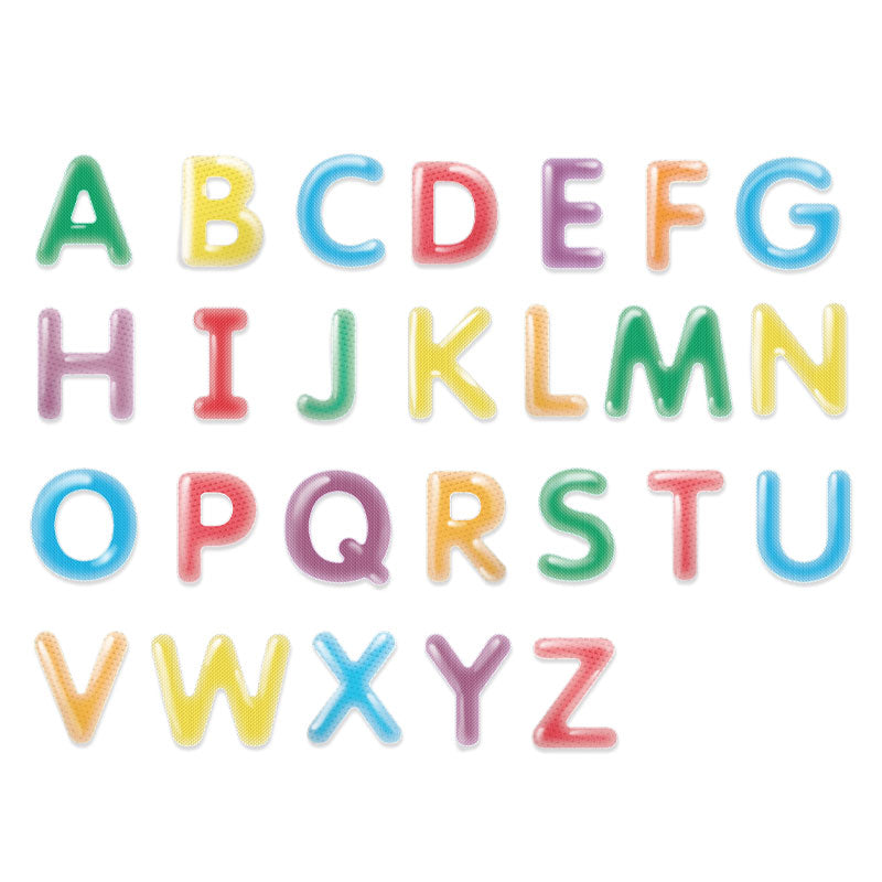 Alphabet texturé Majuscule Gel Compressible - Table Lumineuse - Jilu