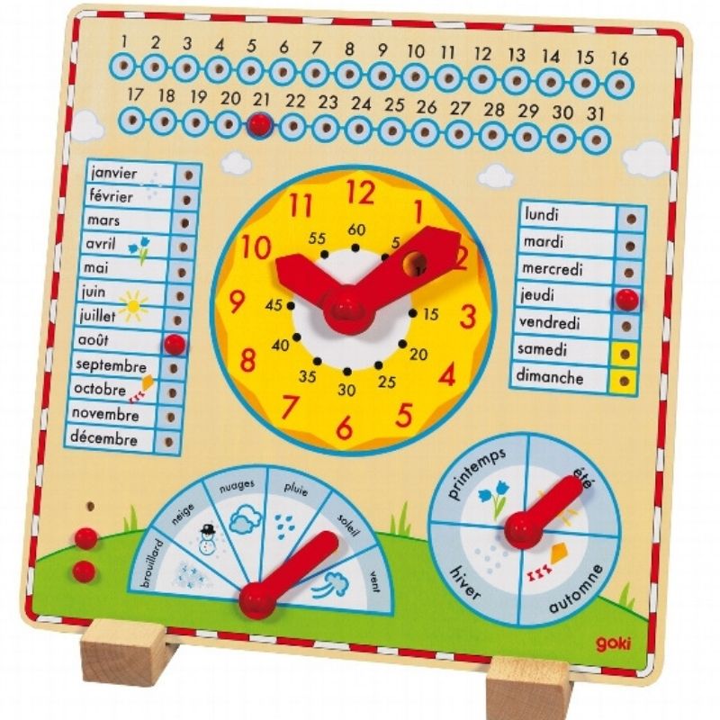 Horloge calendrier Montessori | Jeux et jouets sensoriels