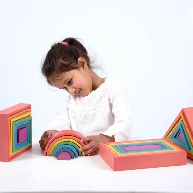 Arc-en-ciel en bois TICKIT®- Jeux et jouets sensoriels montessori