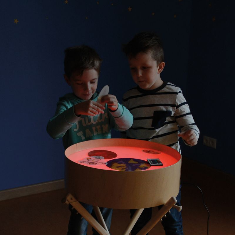 Table Ronde d'Activités Lumineuse Magic Light Sensorielle pour enfants - Jilu