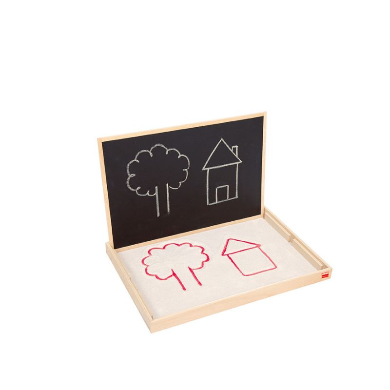 Tableau multi-sensoriel XL de pré-écriture Pédagogie Montessori Akros