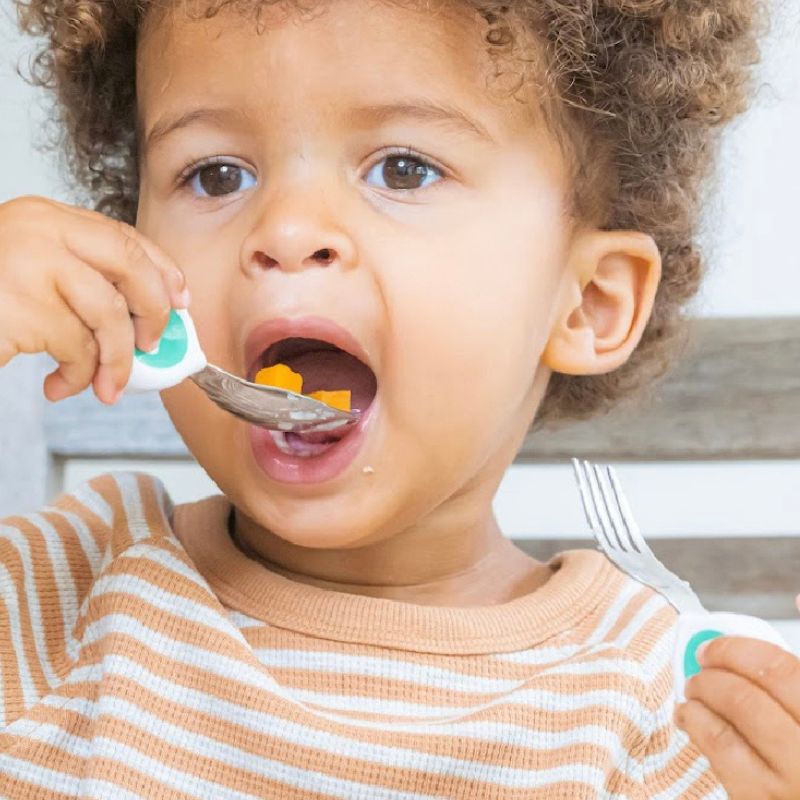 Set de 3 couverts ergonomiques aide aux repas et autonomie enfants Doddl - jilu