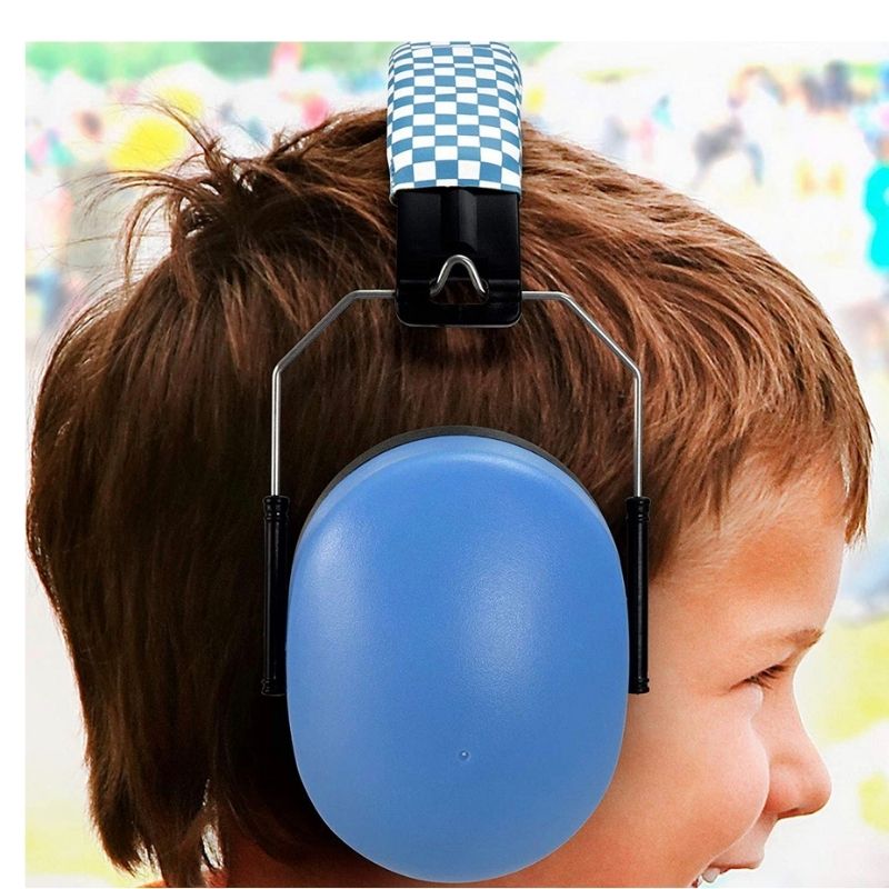 Casque anti-bruit concentration école bleu Alecto - Autisme TDA - Jilu