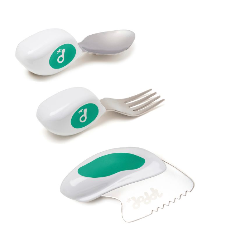 Set de 3 couverts ergonomiques aide aux repas et autonomie enfants Doddl - jilu