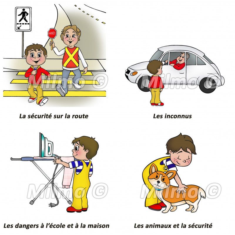 Pictogrammes 3 - Grandir et jouer en toute sécurité Milmo Comportement