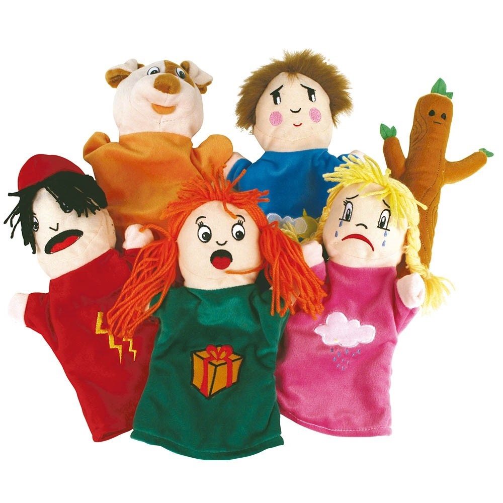 Emotions Puppet Set Emotion puppets to discover emotions Imaginative play – Jilu