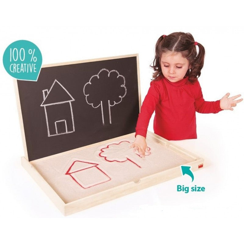 Tableau multi-sensoriel XL de pré-écriture Pédagogie Montessori Akros